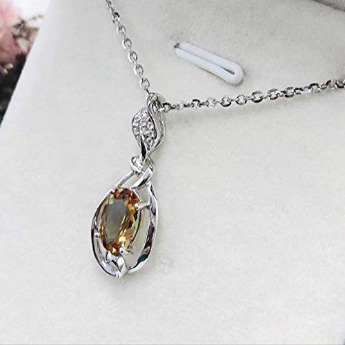 Bansriracha change nano diaspore leaf pendant necklace in genuine 925 sterling silver gemstone fine jewelry for women girls gift