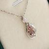 Bansriracha change nano diaspore leaf pendant necklace in genuine 925 sterling silver gemstone fine jewelry for women girls gift view 2