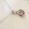 Bansriracha change nano diaspore leaf pendant necklace in genuine 925 sterling silver gemstone fine jewelry for women girls gift view 3