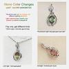 Bansriracha change nano diaspore leaf pendant necklace in genuine 925 sterling silver gemstone fine jewelry for women girls gift view 4