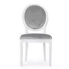 Christopher Knight Home Gabrielle Contemporary Velvet Dining Chairs (Set of 4), Light Gray, Gloss White view 4