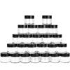 2 oz Glass Jars with Lids, Hoa Kinh 24 Pack Air Tight Leak Proof Small Clear Transparent Cosmetic Glass Jars - White Inner Seal Lid for Handmade Lotions, Creams, Body Butter, Candle, Crafts Storage view 1