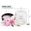 2 oz Glass Jars with Lids, Hoa Kinh 24 Pack Air Tight Leak Proof Small Clear Transparent Cosmetic Glass Jars - White Inner Seal Lid for Handmade Lotions, Creams, Body Butter, Candle, Crafts Storage view 2