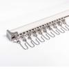 3.6ft Upgraded Aluminum Curtain Track, Can be Used as an Extension Track Rod, Ceiling or Wall mount, Living Room or Picture Windows and Room Divider with Runners and Hooks (White) view 1