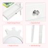 Costzon Kids Vanity, Girls Vanity Set with Mirror and Cushioned Stool, Drawer, 2 in 1 Wooden Toddler Makeup Vanity Desk Dressing Table, Kids Vanity Table and Chair Set (White) view 4