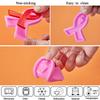 WILLBOND 6 Pcs Ribbon Silicone Mold with Hole 10 Keyrings for DIY,Pink view 3