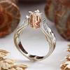 Bansriracha Wedding Crystal S925 Silver Color Rings Flower Shape Cubic Zircon Ring Fashion Bijoux for Women Bizuteria Amethyst Jewelry Gifts (8) view 1