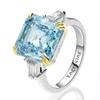 Bansriracha 100% 925 Sterling Silver Created Moissanite Citrine Diamonds Gemstone Wedding Engagement Ring Fine Jewelry (Yellow, 9) view 4