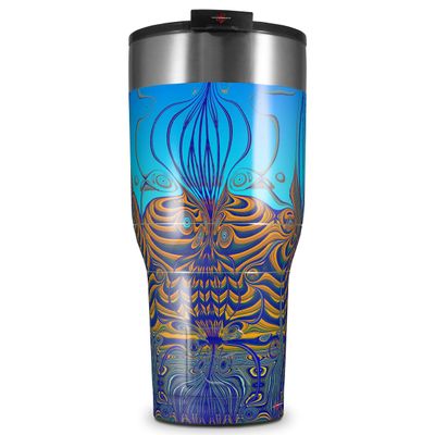 WraptorSkinz Skin Wrap compatible with 2017 and newer RTIC Tumblers 30oz Dancing Lilies (TUMBLER NOT INCLUDED)