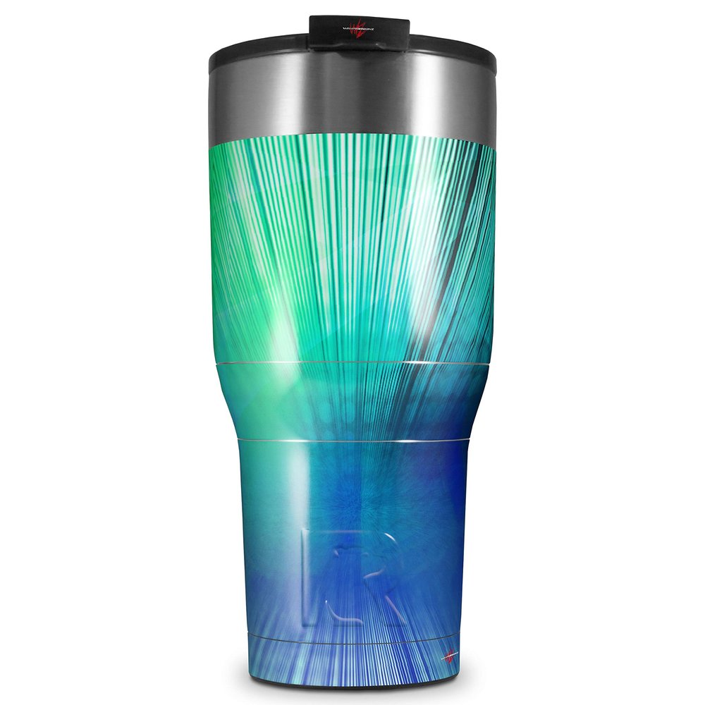 WraptorSkinz Skin Wrap compatible with 2017 and newer RTIC Tumblers 30oz Bent Light Seafoam Greenish (TUMBLER NOT INCLUDED)