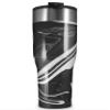 WraptorSkinz Skin Wrap compatible with 2017 and newer RTIC Tumblers 30oz Black Marble (TUMBLER NOT INCLUDED) view 1