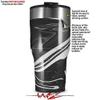 WraptorSkinz Skin Wrap compatible with 2017 and newer RTIC Tumblers 30oz Black Marble (TUMBLER NOT INCLUDED) view 2
