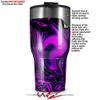 WraptorSkinz Skin Wrap compatible with 2017 and newer RTIC Tumblers 30oz Liquid Metal Chrome Purple (TUMBLER NOT INCLUDED) view 2