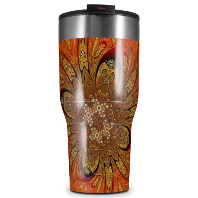 WraptorSkinz Skin Wrap compatible with 2017 and newer RTIC Tumblers 30oz Flower Stone (TUMBLER NOT INCLUDED)