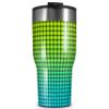 WraptorSkinz Skin Wrap compatible with 2017 and newer RTIC Tumblers 30oz Faded Dots Neon Teal Green (TUMBLER NOT INCLUDED) view 1