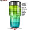 WraptorSkinz Skin Wrap compatible with 2017 and newer RTIC Tumblers 30oz Faded Dots Neon Teal Green (TUMBLER NOT INCLUDED) view 2