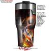 WraptorSkinz Skin Wrap compatible with 2017 and newer RTIC Tumblers 30oz Solar Flares (TUMBLER NOT INCLUDED) view 2