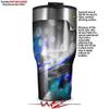 WraptorSkinz Skin Wrap compatible with 2017 and newer RTIC Tumblers 30oz ZaZa Blue (TUMBLER NOT INCLUDED) view 2