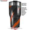 WraptorSkinz Skin Wrap compatible with 2017 and newer RTIC Tumblers 30oz Jagged Camo Burnt Orange (TUMBLER NOT INCLUDED) view 2
