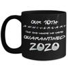 10th Anniversary Quarantine Mug The One Where We Were Quarantined 2020 Funny Friends Pandemic 11 or 15 oz Black Ceramic Coffee Comment Cup view 1