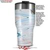 WraptorSkinz Skin Wrap compatible with 2017 and newer RTIC Tumblers 30oz Marble Beach (TUMBLER NOT INCLUDED) view 2