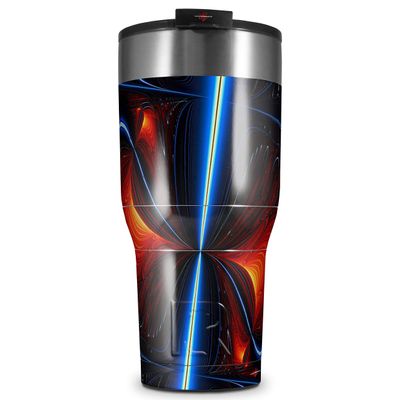 WraptorSkinz Skin Wrap compatible with 2017 and newer RTIC Tumblers 30oz Quasar Fire (TUMBLER NOT INCLUDED)