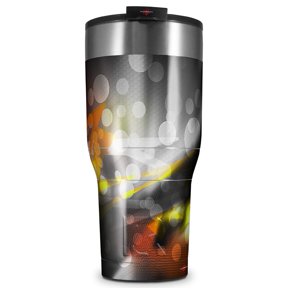 WraptorSkinz Skin Wrap compatible with 2017 and newer RTIC Tumblers 30oz ZaZa Orange (TUMBLER NOT INCLUDED)