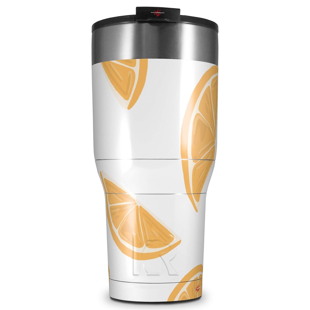 WraptorSkinz Skin Wrap compatible with 2017 and newer RTIC Tumblers 30oz Oranges (TUMBLER NOT INCLUDED)
