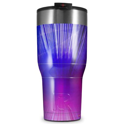 WraptorSkinz Skin Wrap compatible with 2017 and newer RTIC Tumblers 30oz Bent Light Blueish (TUMBLER NOT INCLUDED)
