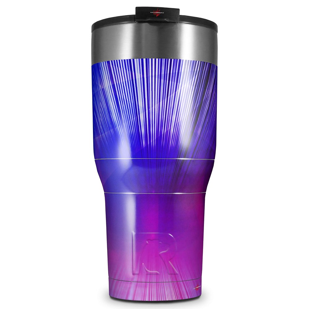 WraptorSkinz Skin Wrap compatible with 2017 and newer RTIC Tumblers 30oz Bent Light Blueish (TUMBLER NOT INCLUDED)