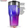 WraptorSkinz Skin Wrap compatible with 2017 and newer RTIC Tumblers 30oz Bent Light Blueish (TUMBLER NOT INCLUDED) view 2