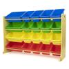 Humble Crew Extra-Large Toy Organizer with 20 Plastic Bins  Primary/Natural Storage Rack with 4-Tier Shelves, Anti-Tip Safety, for Kids Rooms, Playrooms, Nurseries & Classrooms view 1