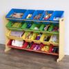Humble Crew Extra-Large Toy Organizer with 20 Plastic Bins  Primary/Natural Storage Rack with 4-Tier Shelves, Anti-Tip Safety, for Kids Rooms, Playrooms, Nurseries & Classrooms view 2