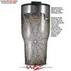 WraptorSkinz Skin Wrap compatible with 2017 and newer RTIC Tumblers 30oz Hexatrix (TUMBLER NOT INCLUDED) view 2