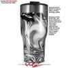 WraptorSkinz Skin Wrap compatible with 2017 and newer RTIC Tumblers 30oz Liquid Metal Chrome (TUMBLER NOT INCLUDED) view 2