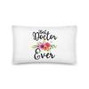 Best Doctor Ever Cute Physician All-Over Print Basic Pillow | Gift for Doctor | Doctor Gift | Physician Gift | Doctor Appreciation | MD Pillow | Medical School | Resident Doctor | Attending Physician view 1