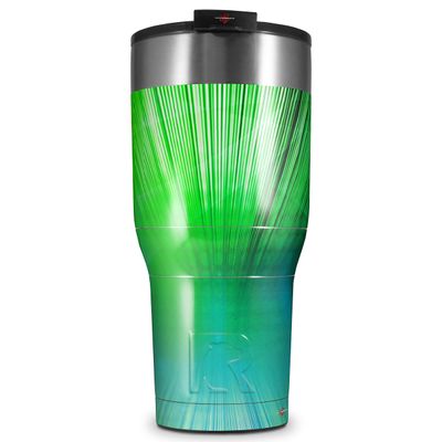 WraptorSkinz Skin Wrap compatible with 2017 and newer RTIC Tumblers 30oz Bent Light Greenish (TUMBLER NOT INCLUDED)