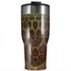 WraptorSkinz Skin Wrap compatible with 2017 and newer RTIC Tumblers 30oz Ancient Tiles (TUMBLER NOT INCLUDED) view 1