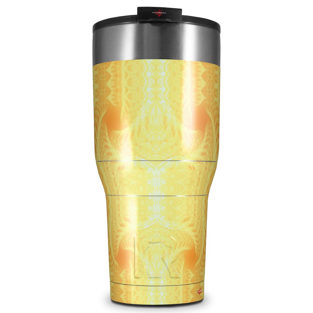 WraptorSkinz Skin Wrap compatible with 2017 and newer RTIC Tumblers 30oz Corona Burst (TUMBLER NOT INCLUDED)