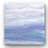 Renditions Gallery Canvas Nature Wall Hanging Art White & Blue Ocean Current Tides Abstract Paintings & Prints for Dining Living Room Kitchen Decorations - 40"x40" LT34 view 1