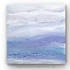Renditions Gallery Canvas Nature Wall Hanging Art White & Blue Ocean Current Tides Abstract Paintings & Prints for Dining Living Room Kitchen Decorations - 40"x40" LT34 view 2