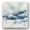 Renditions Gallery Canvas Modern Artwork for Home Decor White & Blue Ocean Waves Nature Abstract Paintings for Living Room Office Kitchen Walls - 40"x40" LT34 view 1