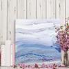 Renditions Gallery Canvas Nature Wall Hanging Art White & Blue Ocean Current Tides Abstract Paintings & Prints for Dining Living Room Kitchen Decorations - 40"x40" LT34 view 4
