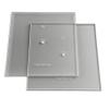 CAKESAFE 8.00 Inch Square Acrylic Disk Set 2-8 Clear Food Grade Acrylic Buttercream Disks Perfect Icing Tool to Smooth the Frosting on Your Cakes, Disk Size Engraved on Every Disk view 1