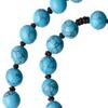IHM Imports Sine Cera Turquoise/Jujube Wood 5 Decade Catholic Rosary, Laser Engraved Crucifix/Double-sided Centerpiece, Smooth 8mm Beads view 4