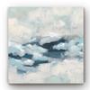 Renditions Gallery Canvas Modern Artwork for Home Decor White & Blue Ocean Waves Nature Abstract Paintings for Living Room Office Kitchen Walls - 40"x40" LT34 view 1