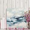 Renditions Gallery Canvas Modern Artwork for Home Decor White & Blue Ocean Waves Nature Abstract Paintings for Living Room Office Kitchen Walls - 40"x40" LT34 view 3