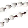 IHM Imports Sine Cera Howlite/Jujube Wood 5 Decade Catholic Rosary, Laser Engraved Crucifix/Double-sided Centerpiece, Smooth 8mm Beads view 4