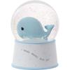 Precious Moments Mightier Than The Waves Brahms' Lullaby Whale Musical Resin/Glass Snow Globe, Blue view 1