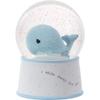 Precious Moments Mightier Than The Waves Brahms' Lullaby Whale Musical Resin/Glass Snow Globe, Blue view 2